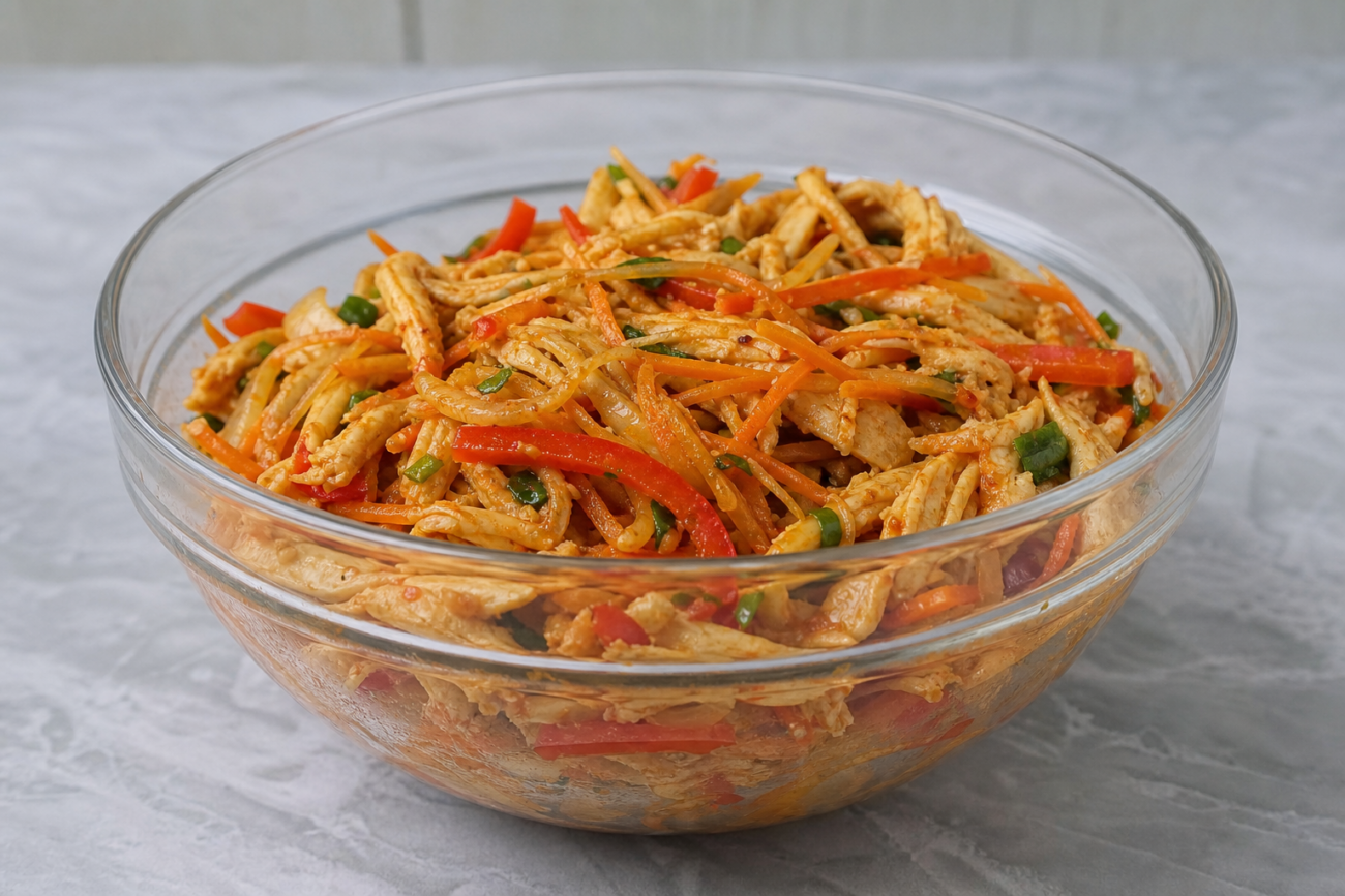 Хе из курицы — холодная корейская закуска с характером
