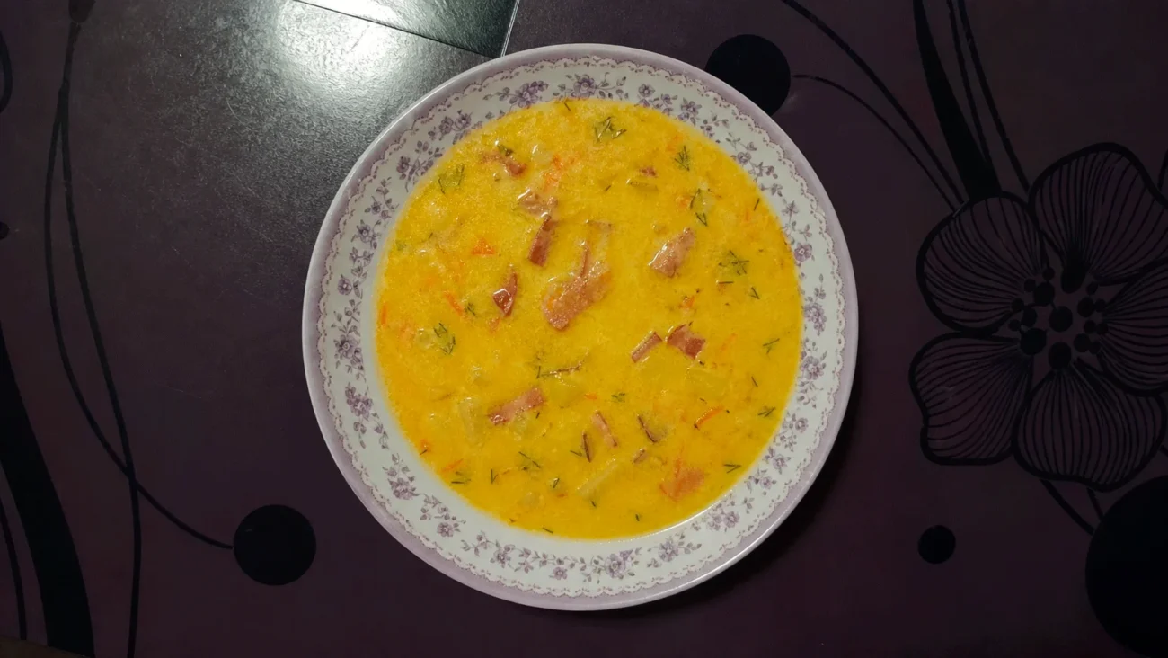 Сырный суп с курицей и беконом пошаговый рецепт